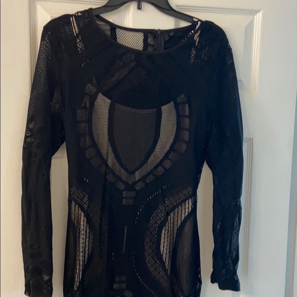 Little black dress. Body illusion design